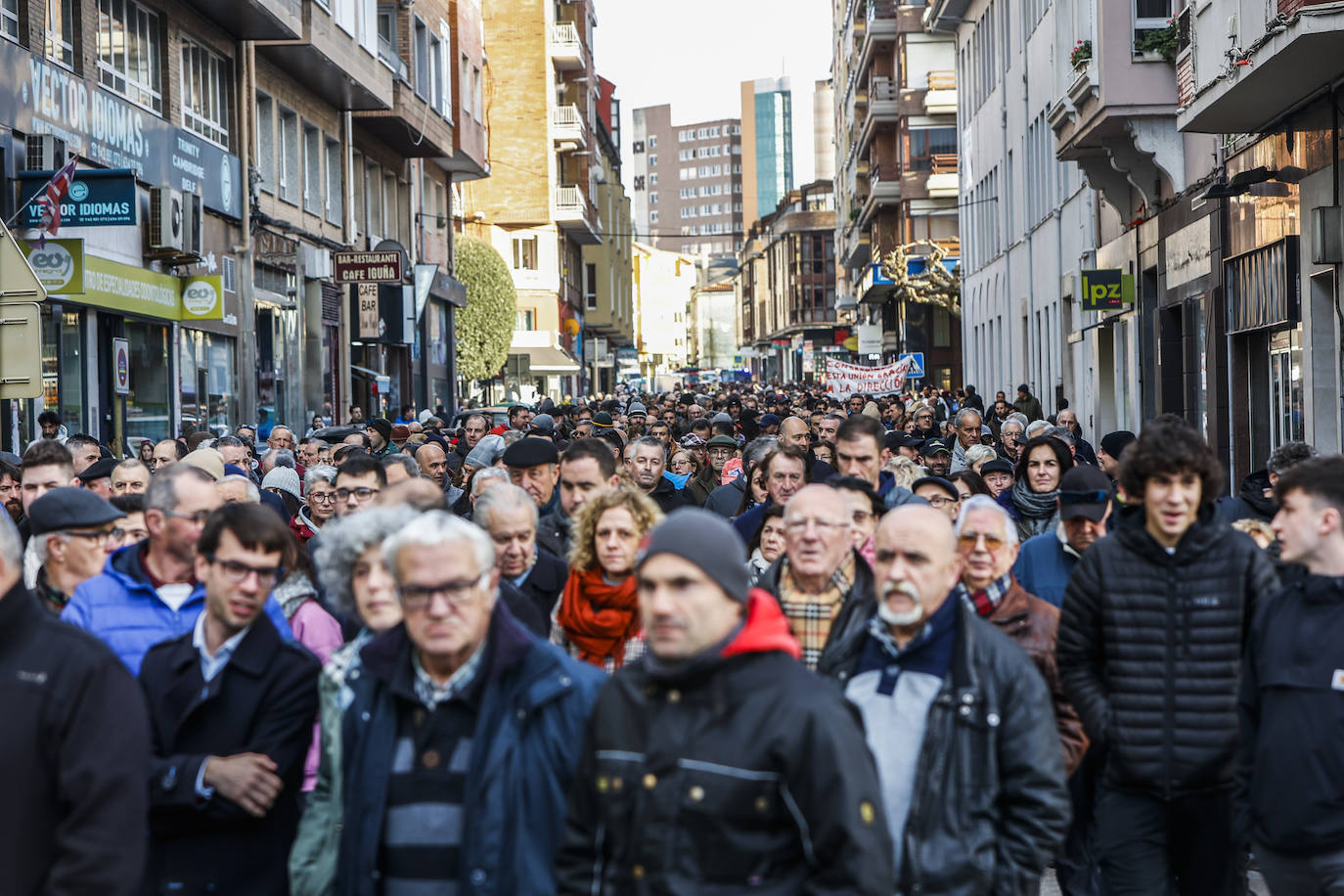 Manifestación de los trabajadores de Aspla