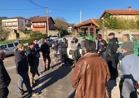 Imagen secundaria 1 - El trabajo en equipo de una veintena de voluntarios ha logrado culminar una tarea complicada por tener que trabajar en un entorno con fangos