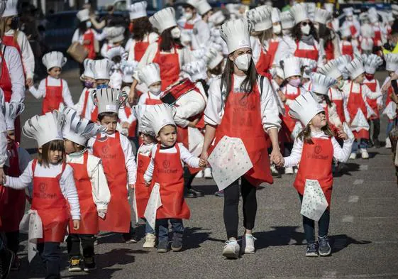 Desfile infantil en el carnaval de Laredo del año pasado