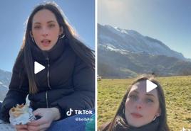 Imágenes del vídeo compartido por la joven en su perfil de redes sociales