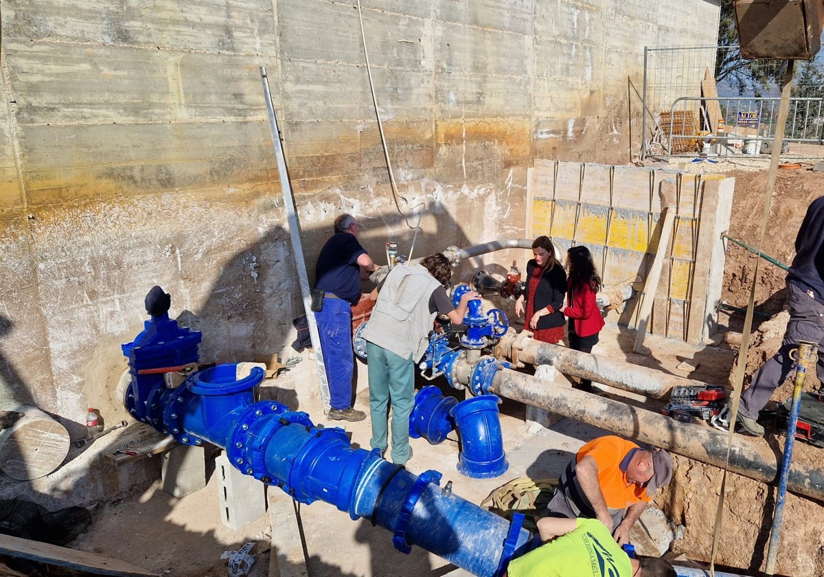 El pasado jueves la directora de Obras Hidráulicas inspeccionó las obras del Plan Esles.