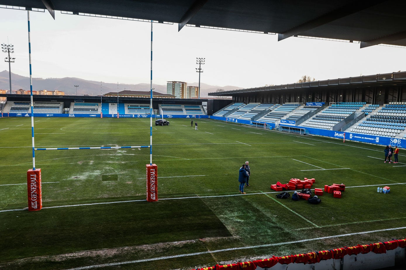 El Malecón ya luce como campo de rugby. La anterior vez que lo hizo fue en noviembre de 2015, en un amistoso entre España y Chile. 