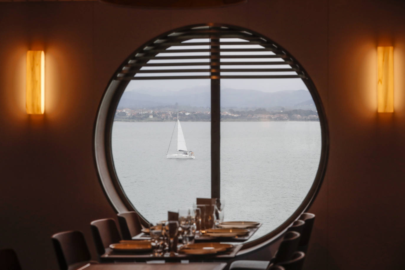 Vistas del mar desde el restaurante Azul.