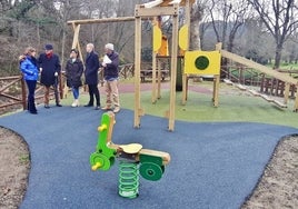 Inauguración del parque infantil del barrio de Sovilla.