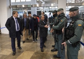 Revilla, este miércoles, durante su visita al nuevo buque Santoña