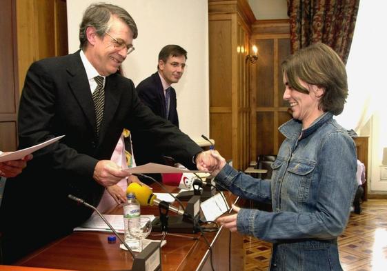 Gonzalo Gil en una entra de diplomas celebrada en la UIMP hace unos años.