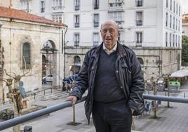 José María Peridis, ayer, en la terraza del Ateneo donde presentó su novela.