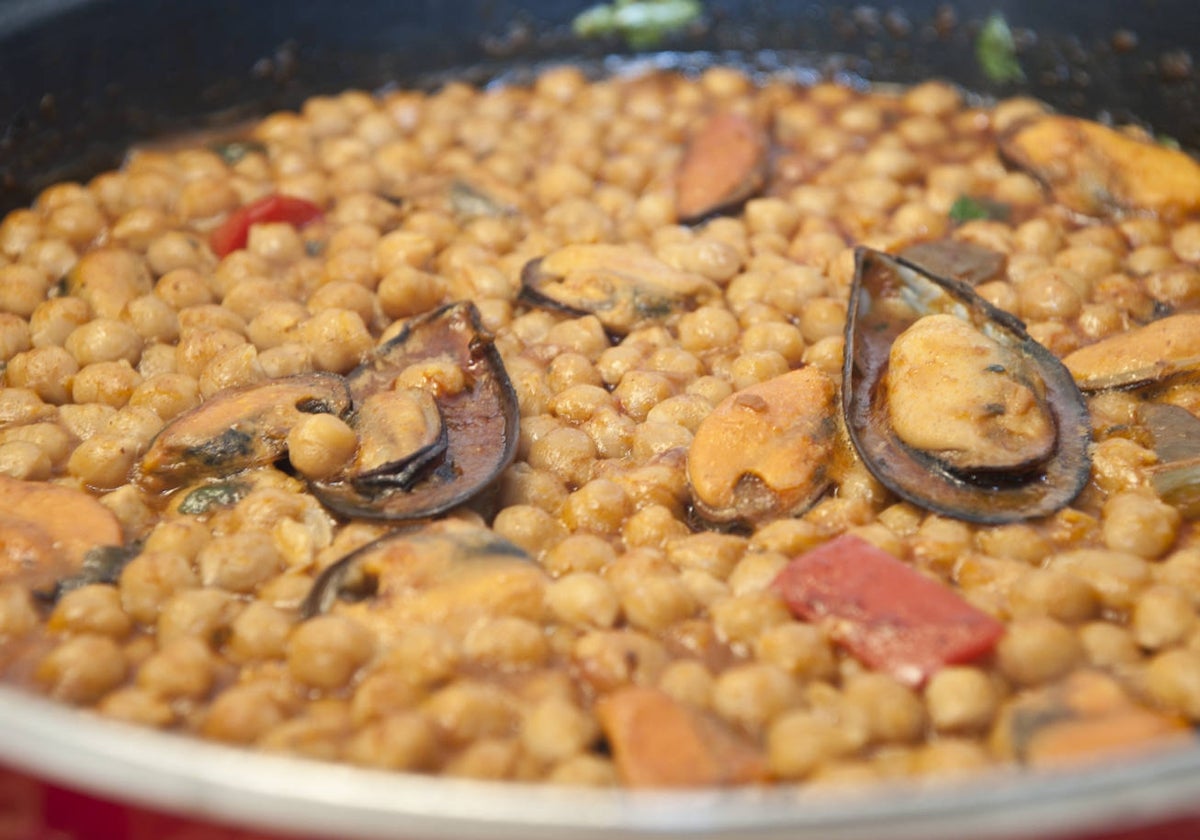 Unos garbanzos del Abra de Pas.