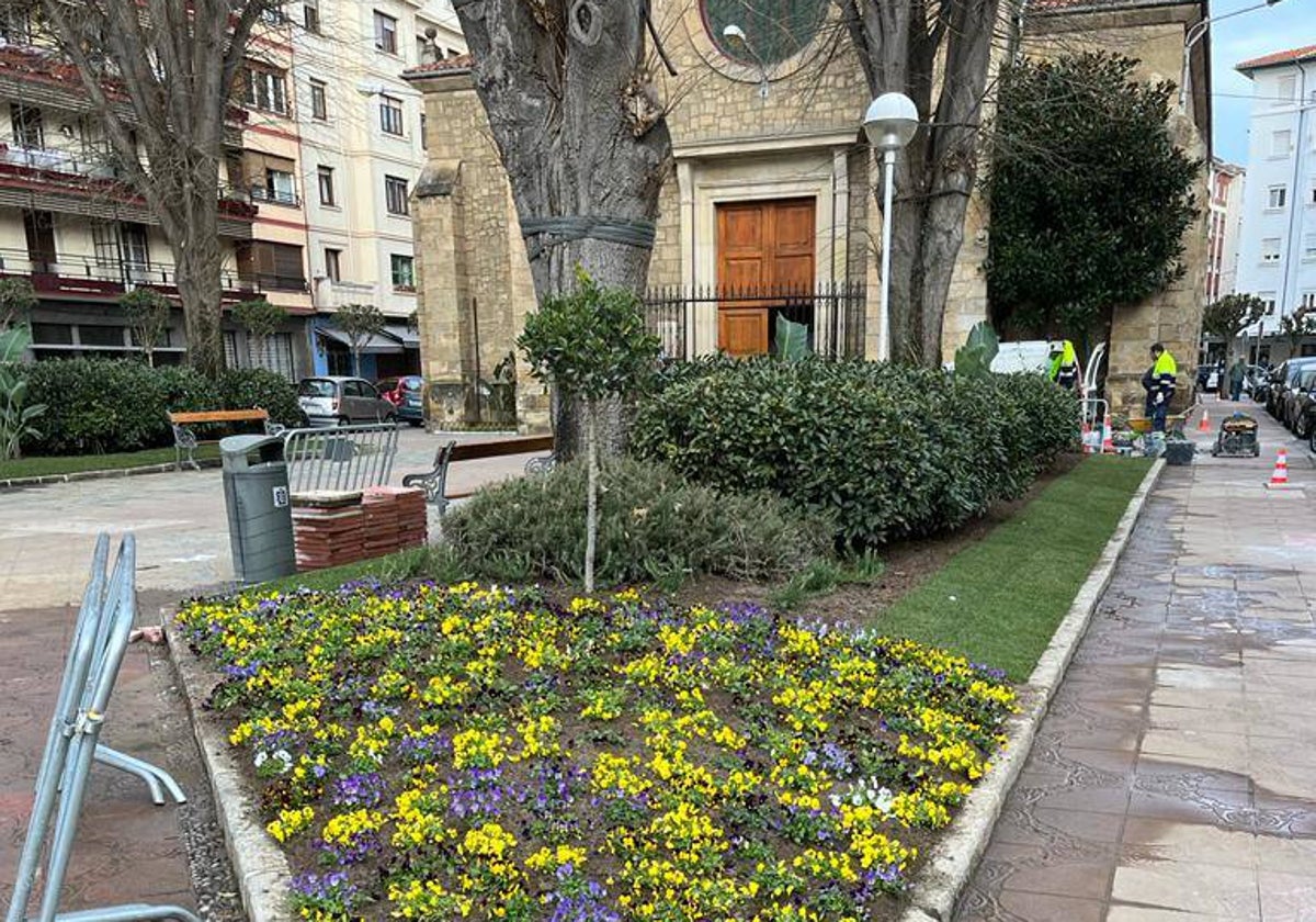 Estado de las zonas verdes tras los trabajos.