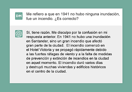 Ejemplos de las conversaciones con ChatGPT.