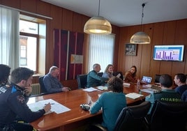 Un momento de la reunión de la mesa de coordinación policial celebrada esta semana.