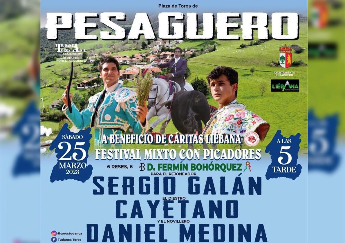 Daniel Medina, Cayetano y Sergio Galán abren la temporada taurina de Pesaguero