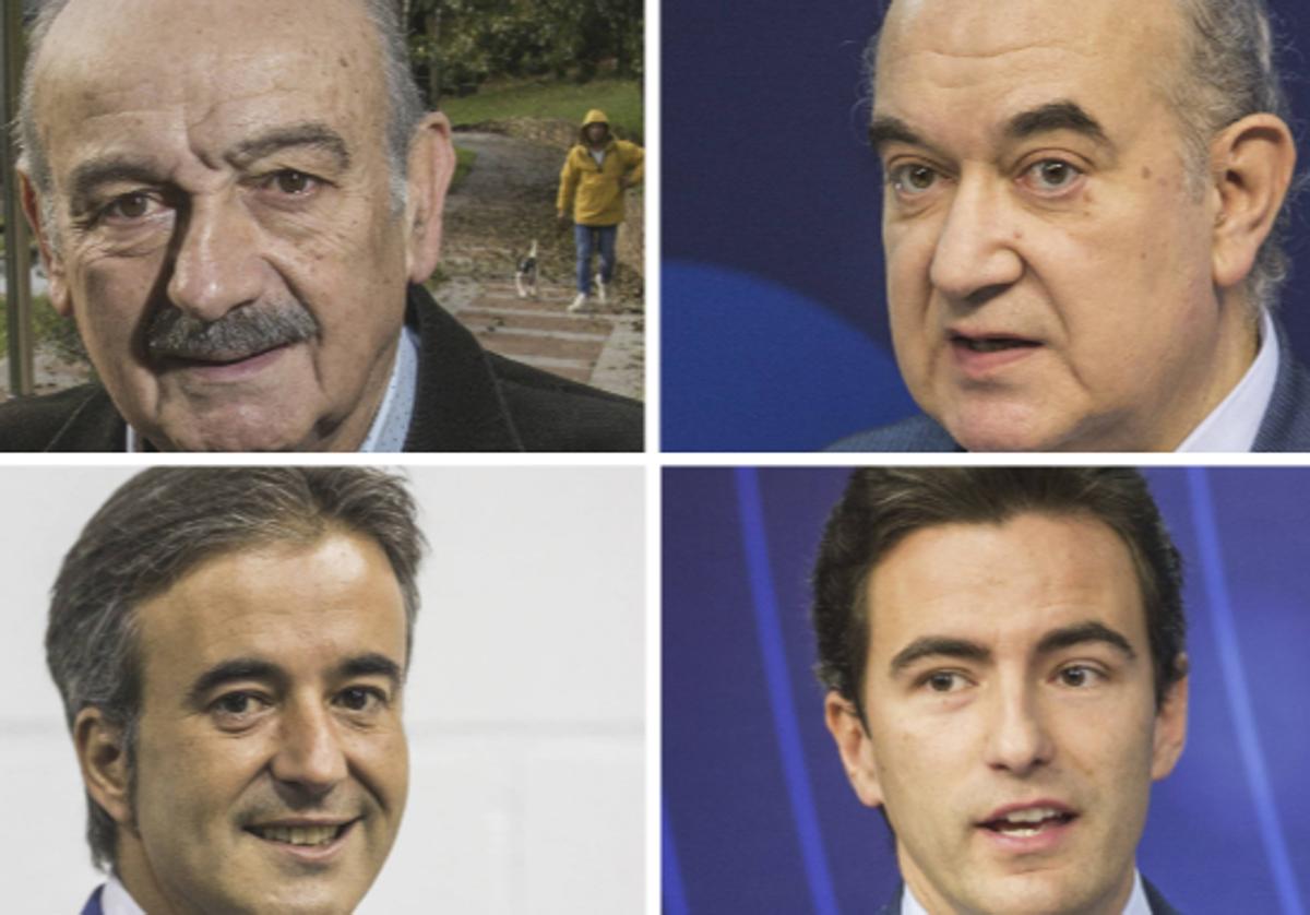 Jose María Mazón (PRC), Emilio del Valle (Vox), Duiego Movellán (PP) y PEdro Casares (PSOE).