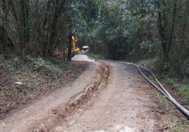 Obras de cambio de la tubería.