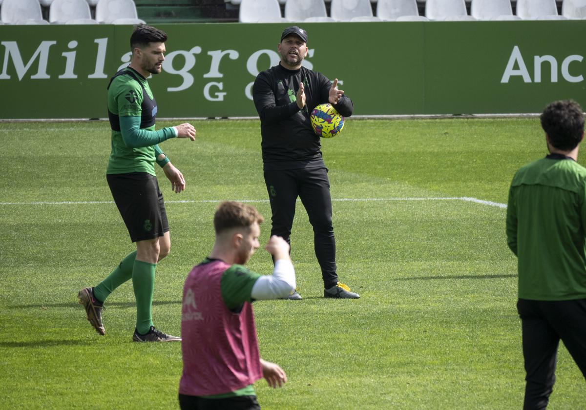 José Alberto, durante una sesión en los Campos de Sport.