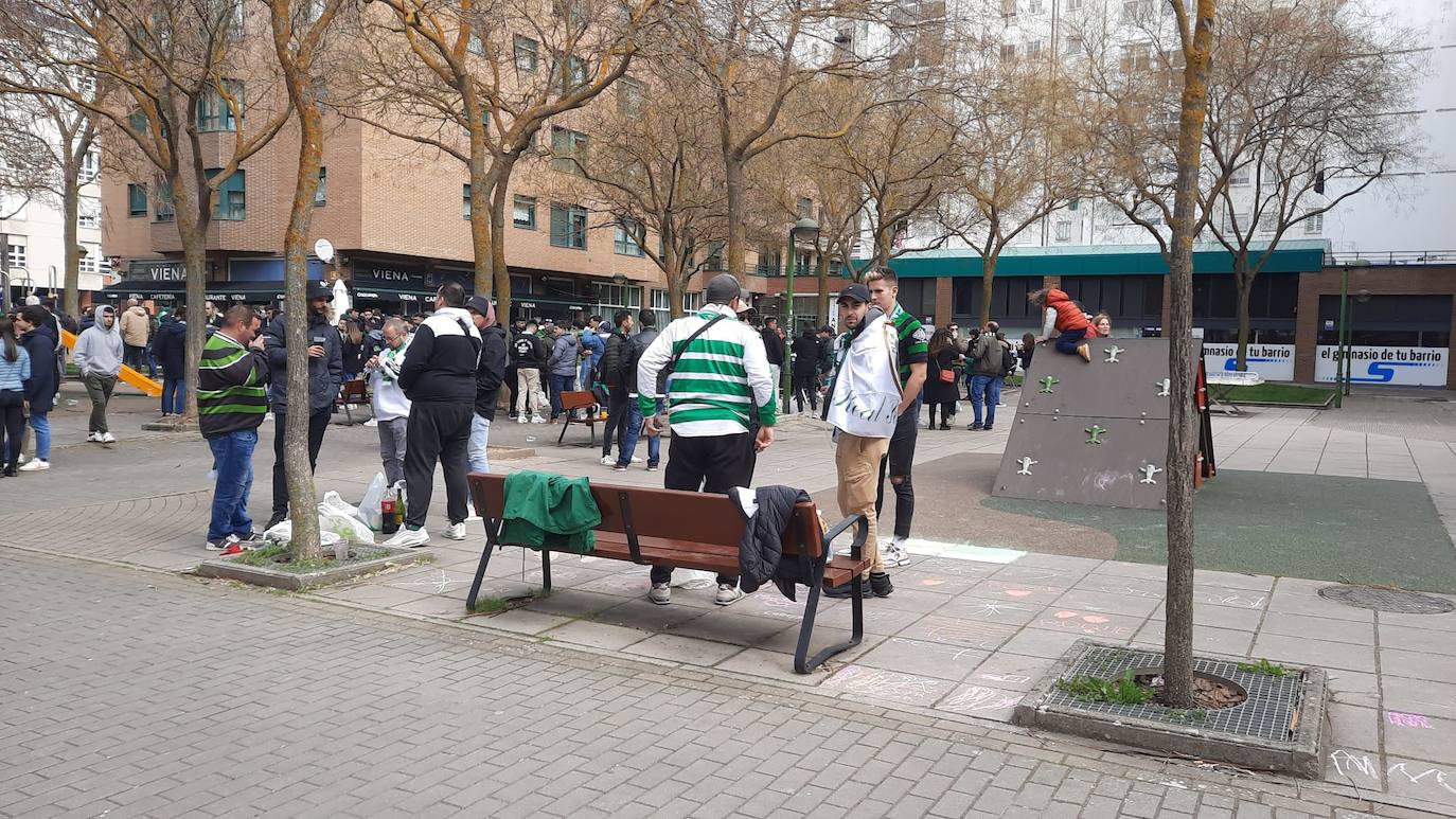 Los seguidores del Racing tienen previsto hacer un corteo hasta El Plantío minutos antes de que comience el partido (16.15 horas).