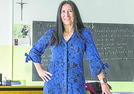 Rosa Ana Giraldo, en el colegio San Antonio.