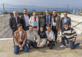 En la fila de arriba, Carlos Troyano, Antonio C. Guijosa, Gema Agudo, Anabel Alonso, Eduardo Galán y Óscar Pérez. Abajo, Víctor Sainz, David Huertas, Claudia Taboada, Beatriz Grimaldos y José Saiz