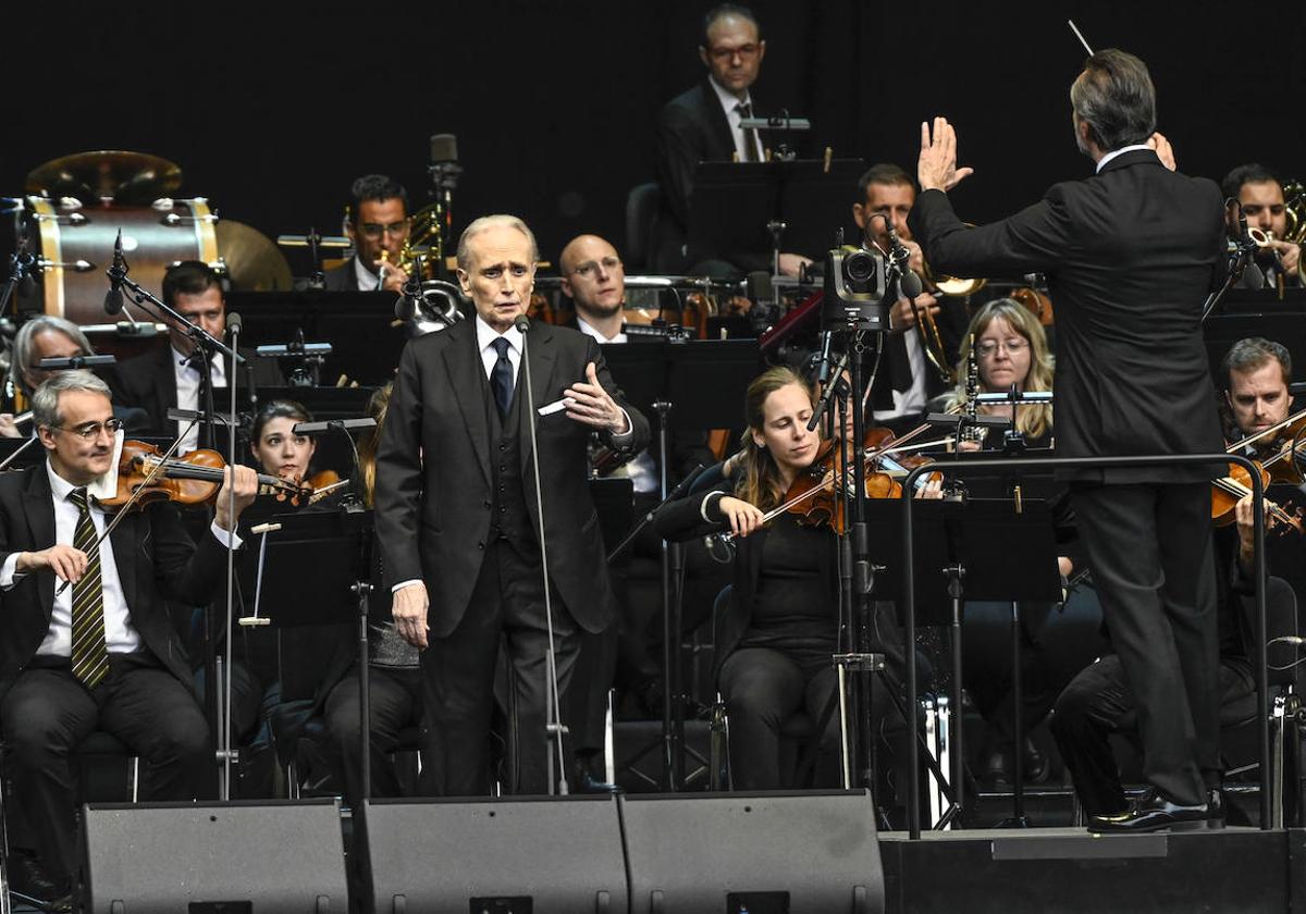 El concierto de Josep Carreras y Sabina Puértolas, en imágenes