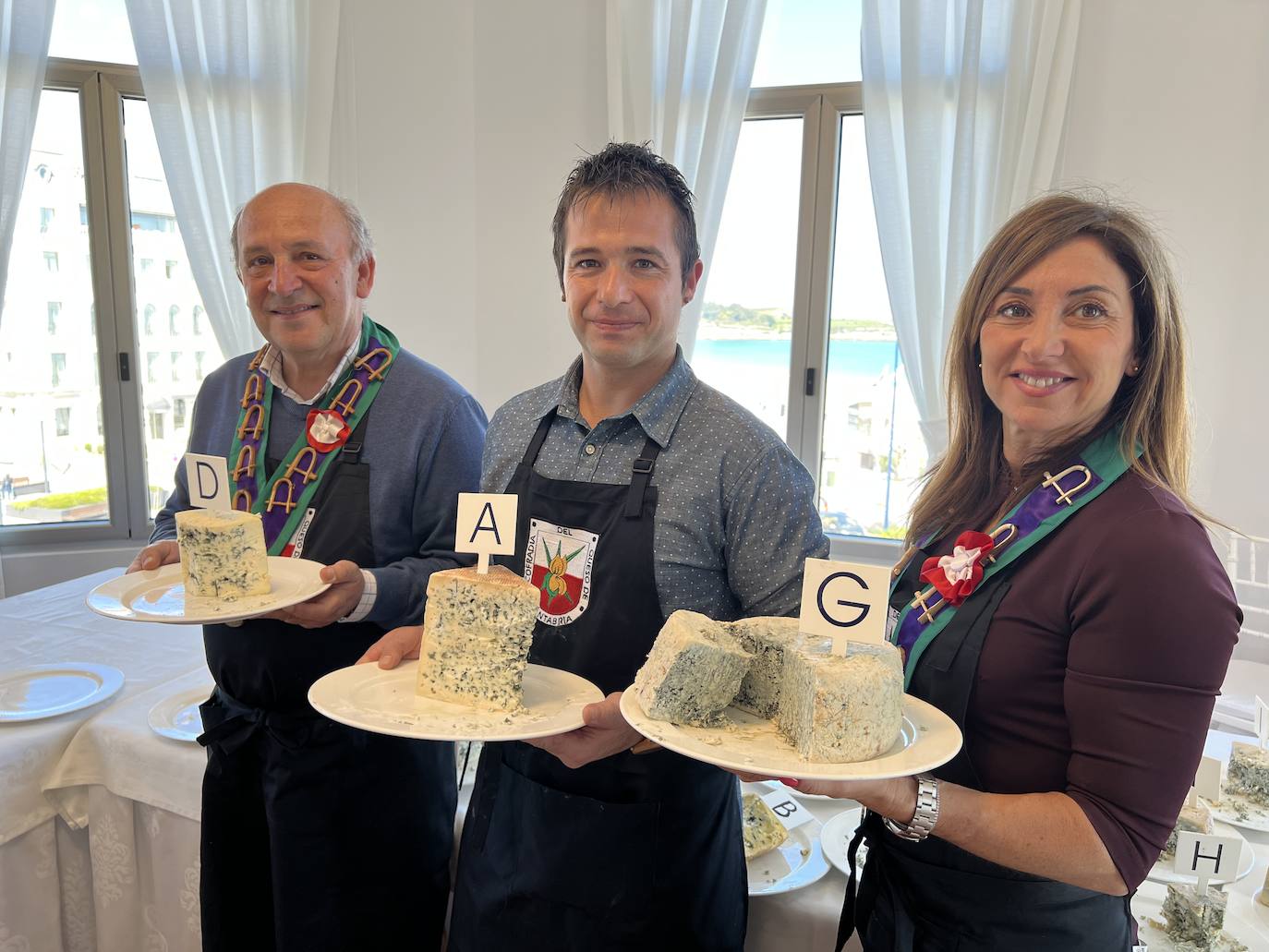 Segundo, primero y tercero. Juan Carlos Sordo, César Ruiz y Edurne Sánchez