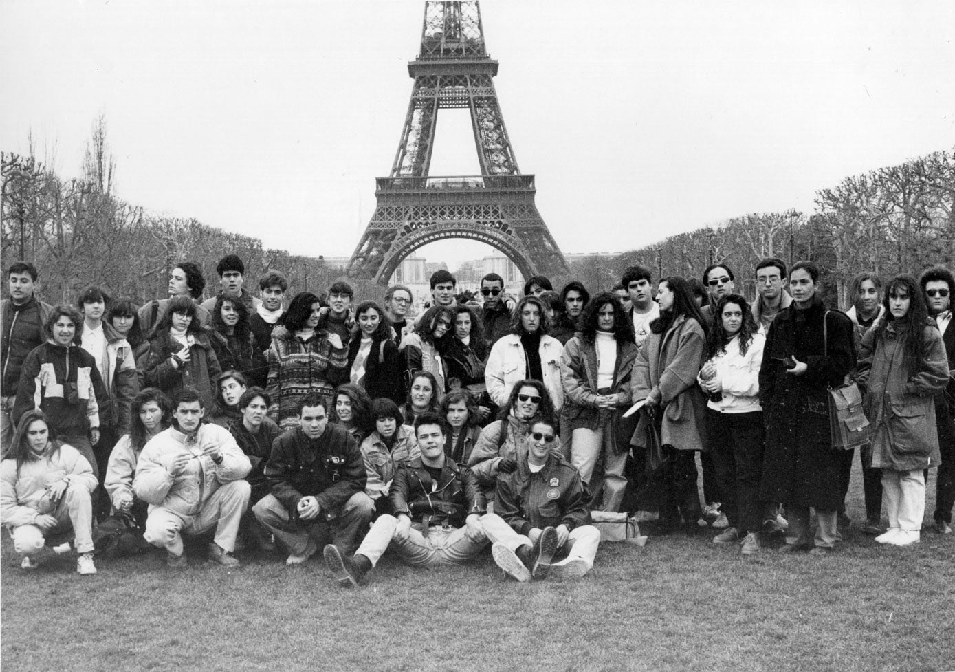 Los alumnos de La Albericia durante uno de los viajes de fin de curso que hicieron a París