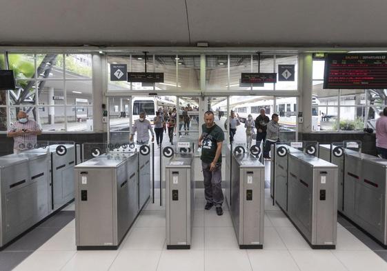 Estación de Renfe en Santander.