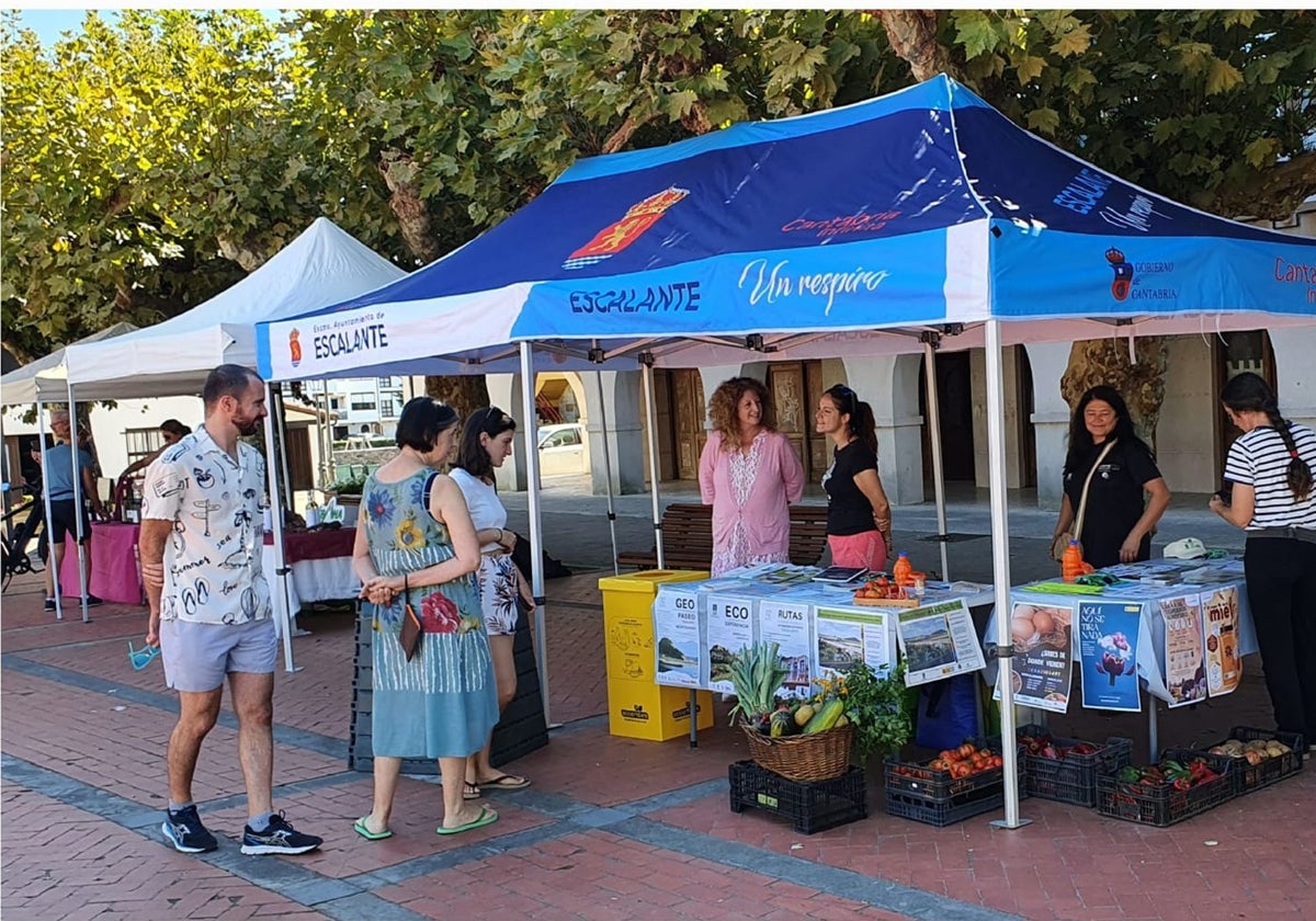 Celebración de la Feria Agroalimentaria de Escalante en una edición pasada.