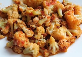 Coliflor al ajo arriero.