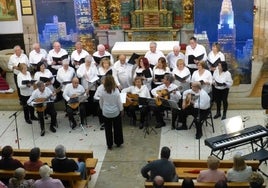 Amigos de la Canción durante su actuación el pasado domingo en Ramales de la Victoria