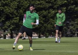 Baturina, durante un entrenamiento.