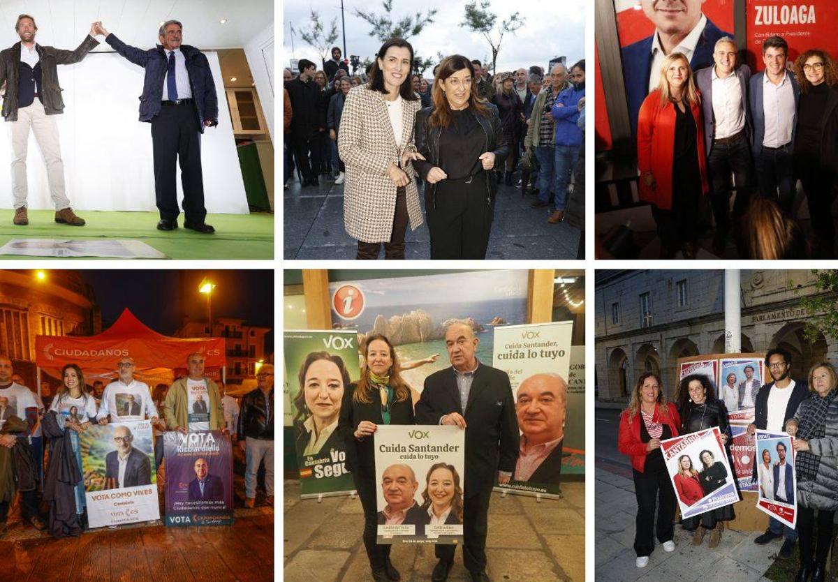 Los candidatos, en el pistoletazo de salida de la campaña electoral.