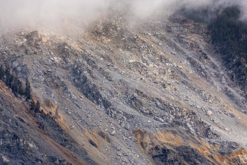 Millones de toneladas de rocas se desplazan más rápidamente de lo que habían previsto los especialistas