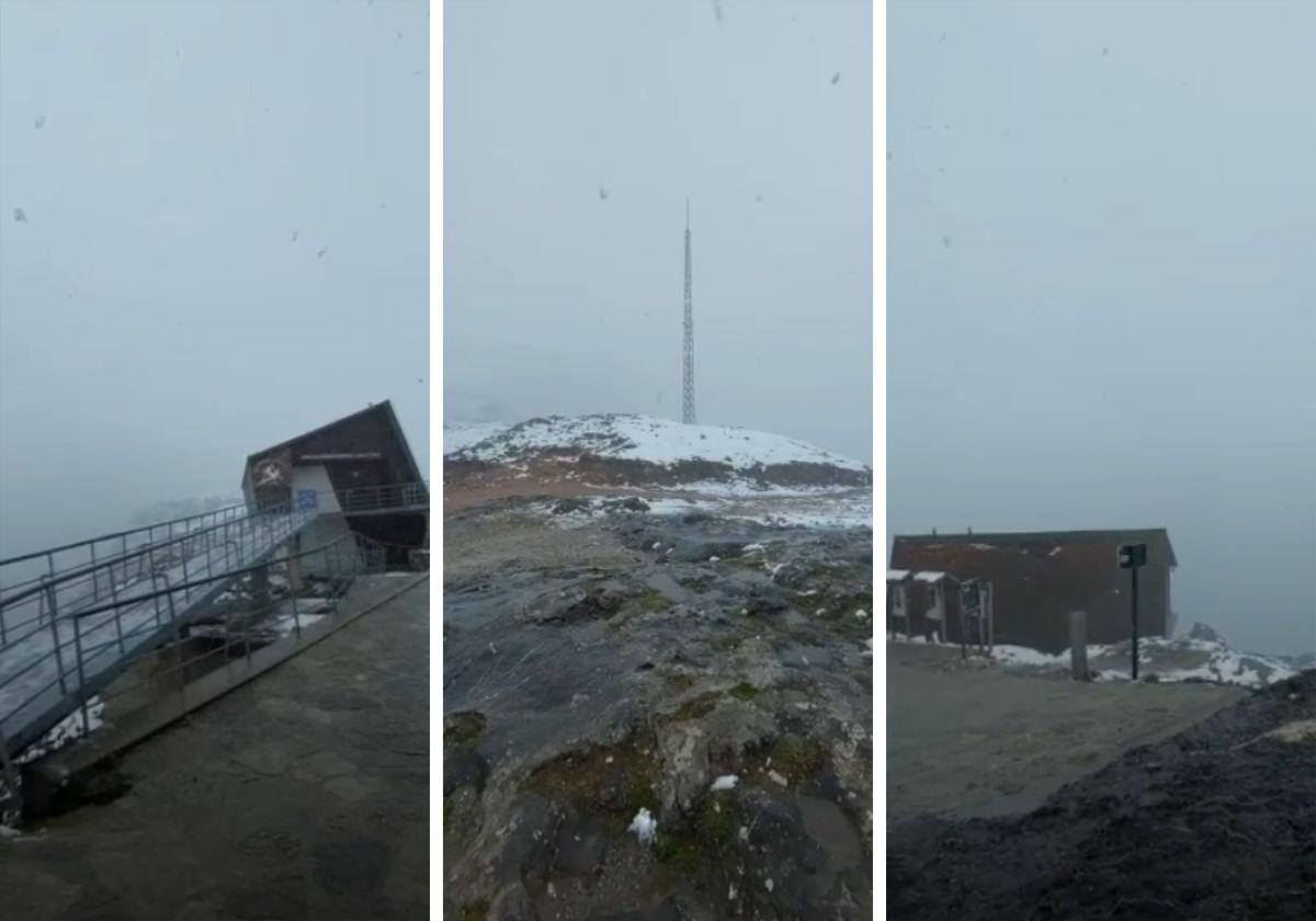 Nieva en Fuente Dé en pleno mayo