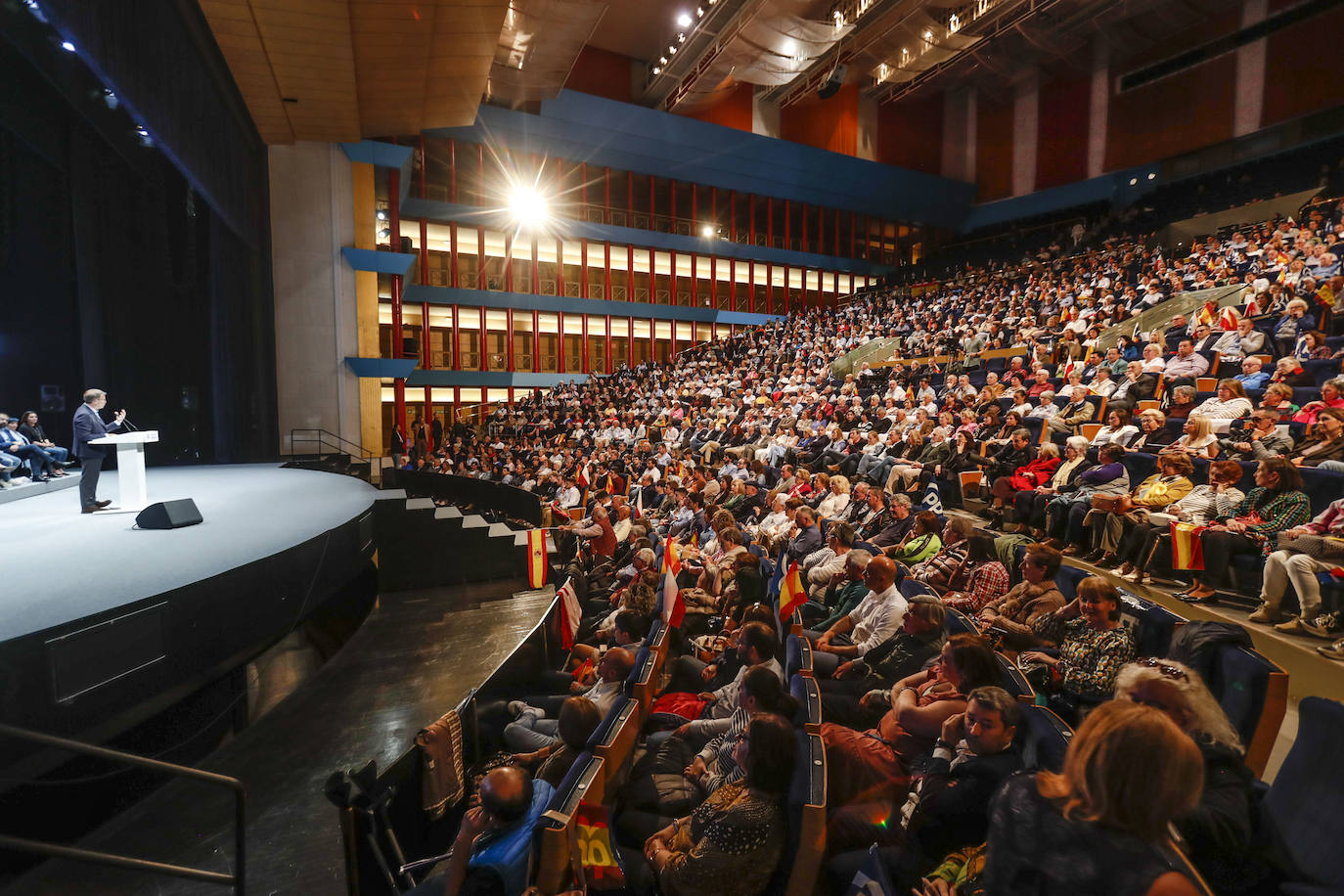 Feijóo durante el acto.