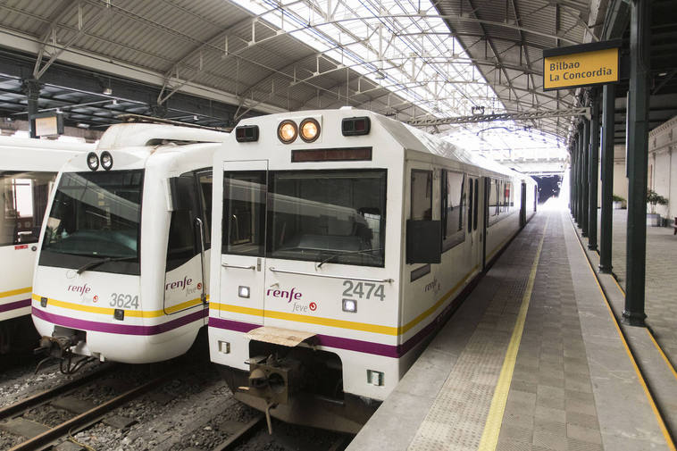 Estación de tren de Bilbao.