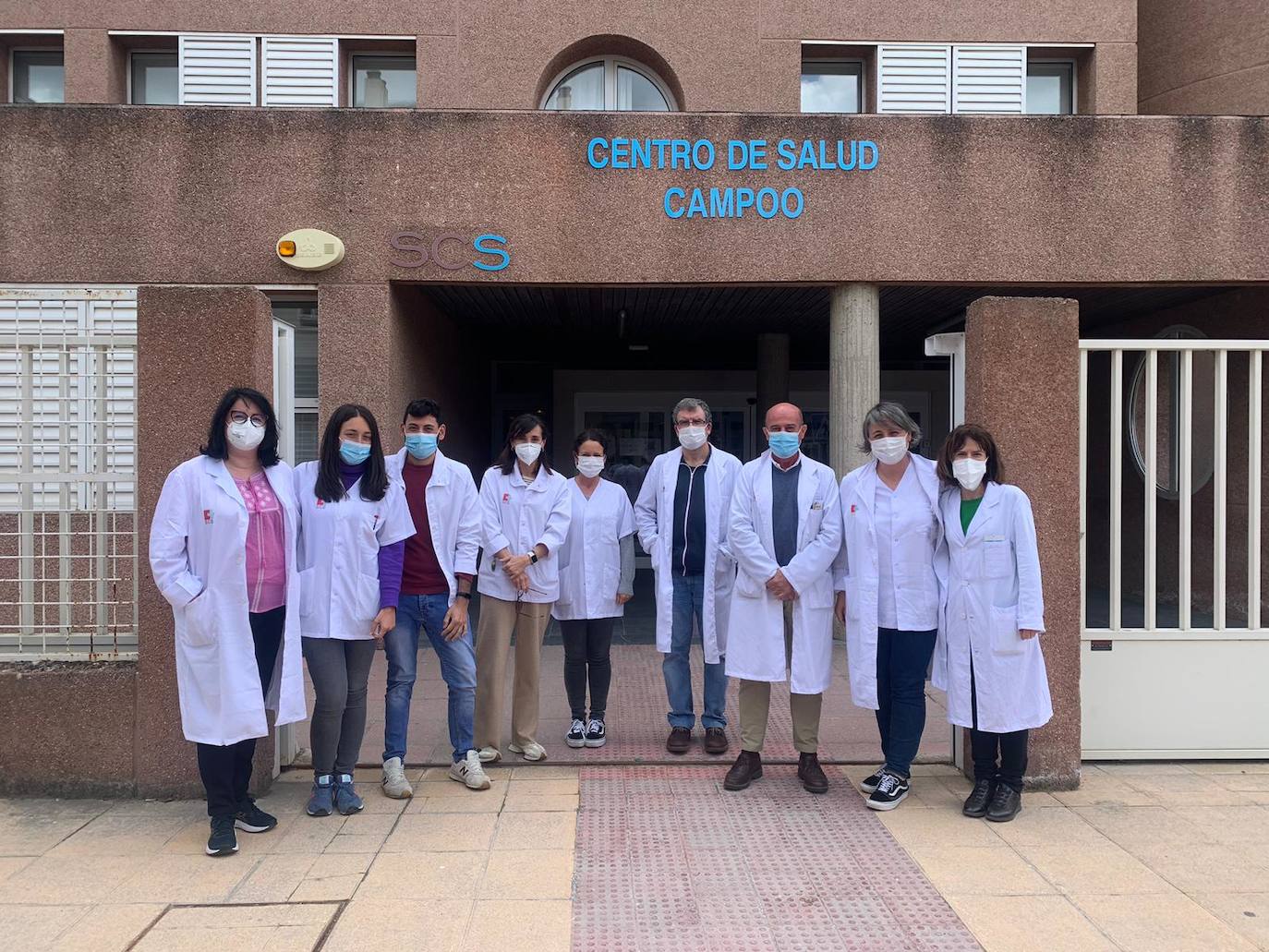 También han apoyado estas concentraciones en el centro de salud de Campoo.