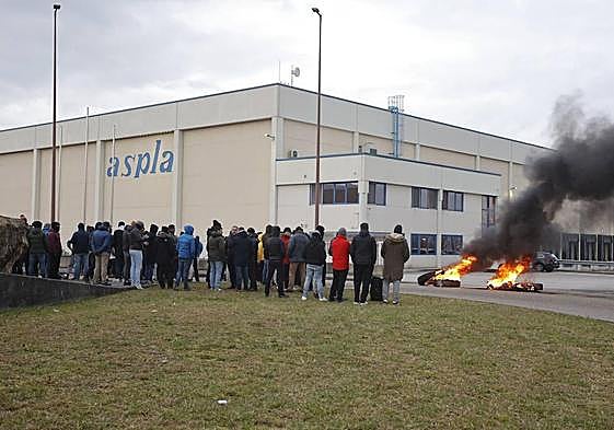 Imagen de una de las jornadas de huelga