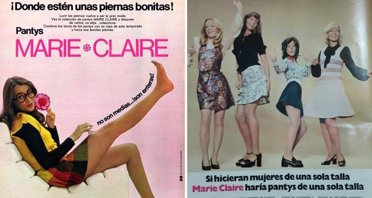 Dos de los anuncios más míticos de Marie Claire.