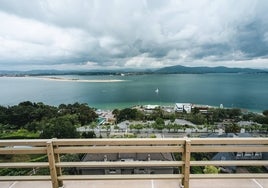 Vistas a la bahía desde la terraza del ático.