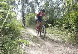 Prueba de bicicleta de montaña disputada el año pasado en el monte Dobra.