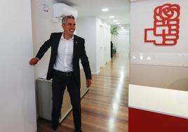 Zuloaga la pasada semana en la sede del PSOE