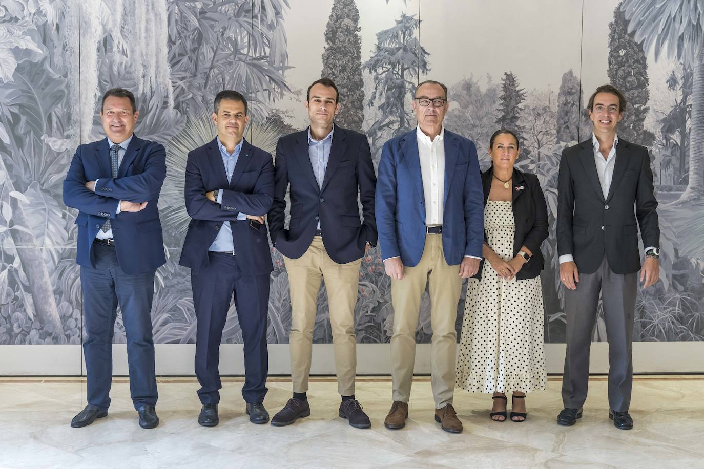 Emiliano Blanco, David Cantarero, Jesus García, José Luis Roig, Emilia Aguirre y Armando Blanco.
