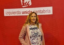 Carmen Martín es la actual número dos de IU en Cantabria