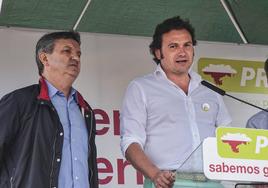 Julián Revuelta y Jesús Gutiérrez, juntos en un acto del partido.