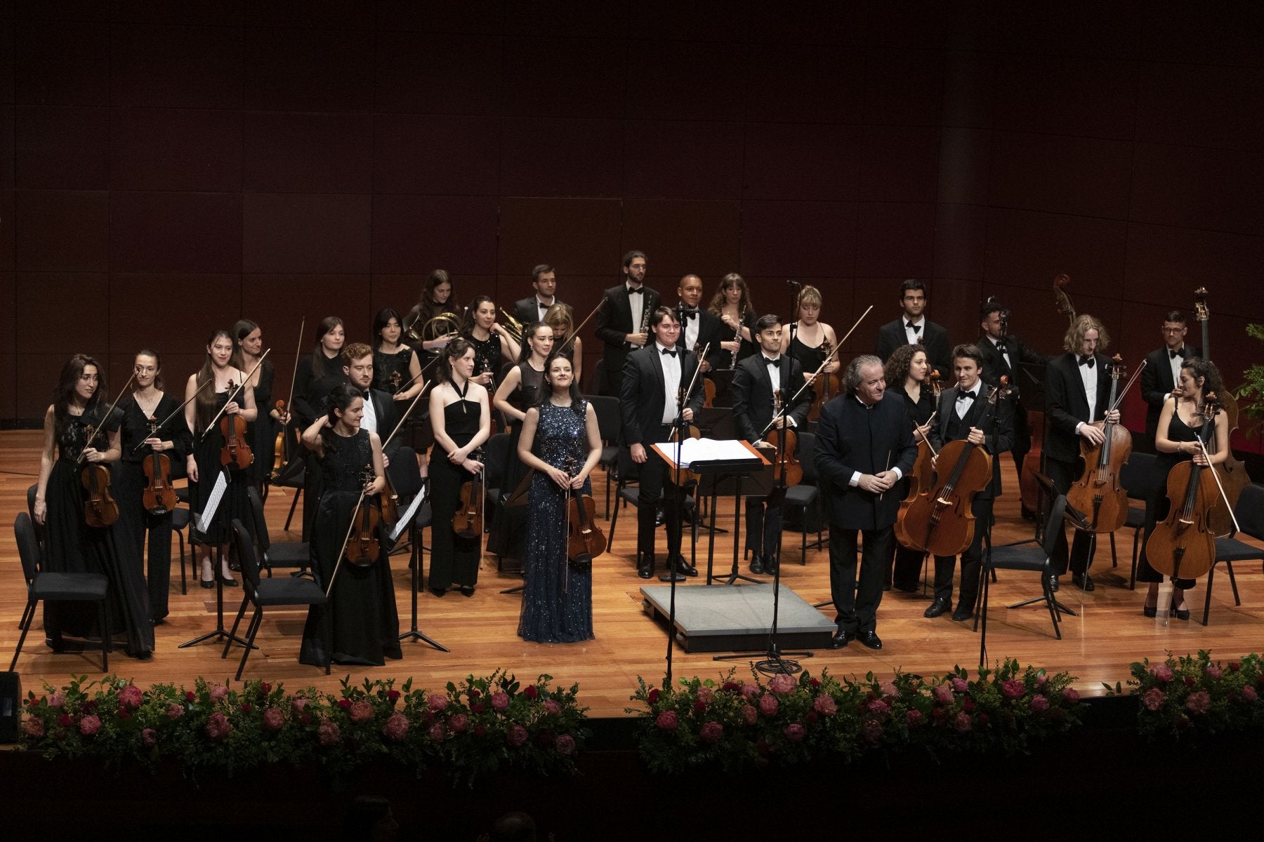 La ceremonia concluyó con un concierto de la Orquesta Freixenet de la Escuela Reina Sofía bajo la batuta del maestro Juanjo Mena.