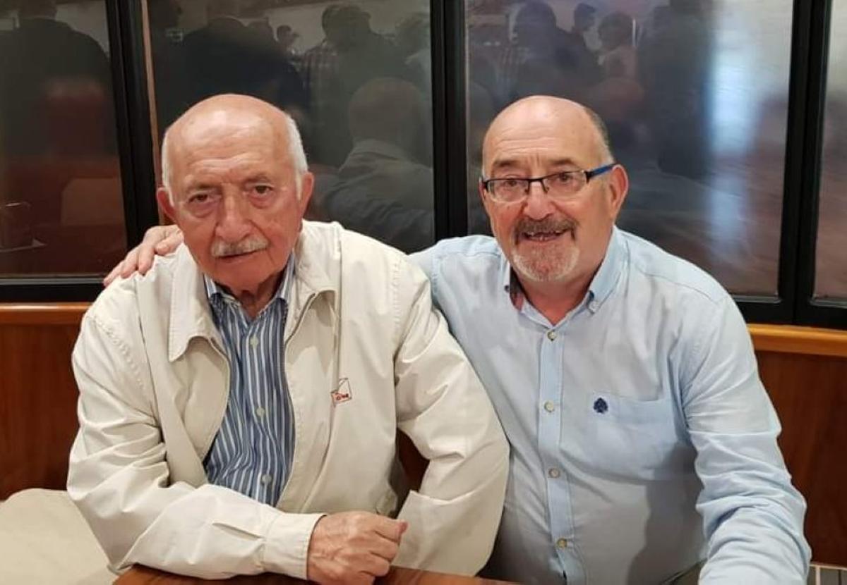 A la izquierda, Isidoro Noriega, junto a Ángel Gutiérrez.