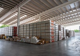 Una visita por la fábrica de fibroyeso, en imágenes