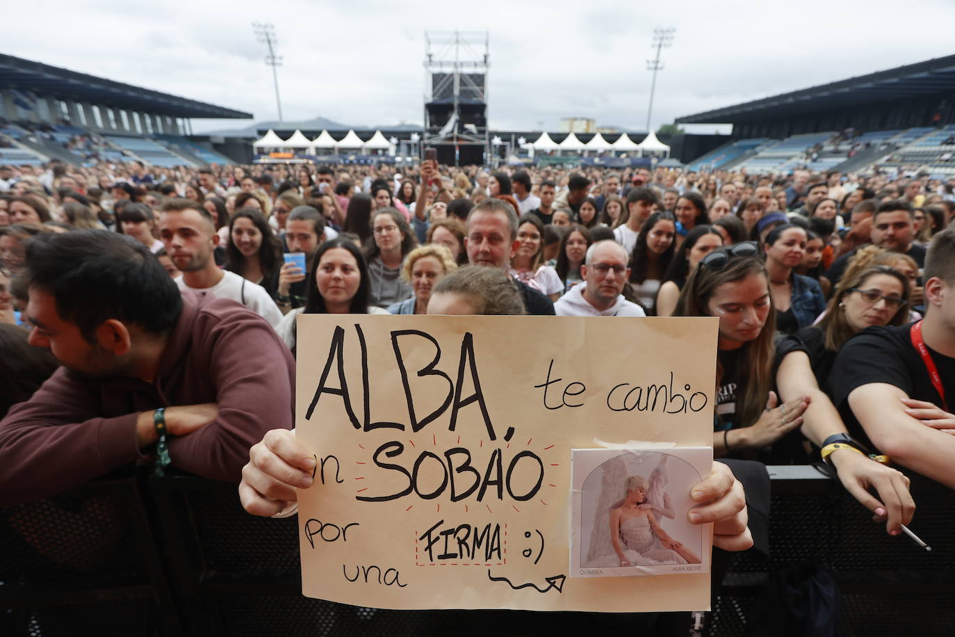 Fans de Alba Reche, en primera fila