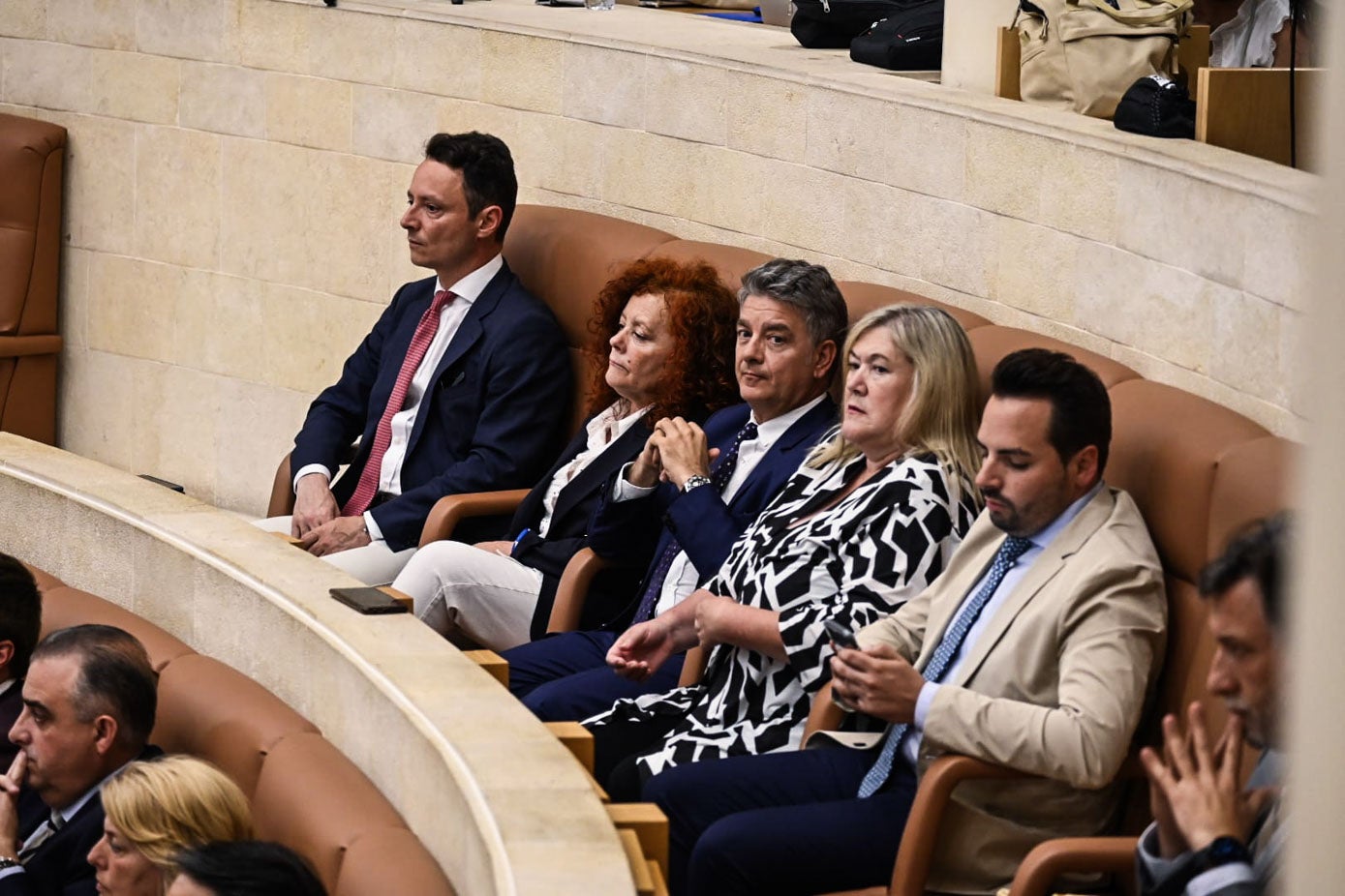 Alejandro Liz, Tamara González, Cándido Cobo, Belén Ceballos y Álvaro Aguirre.