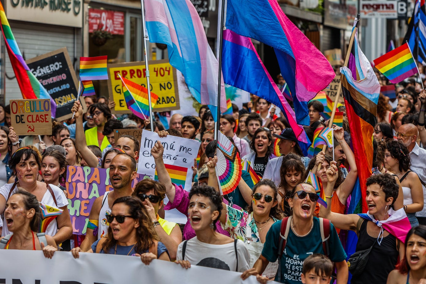 Centenares de personas recorren las calles de Santander para 